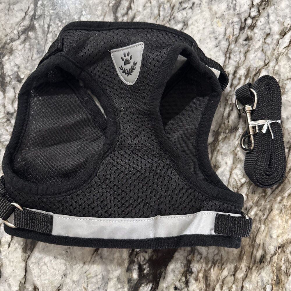 Lg. Cat or Sm. Dog/Puppy Harness & Leash Breathable Mesh Vest Chest Strap New